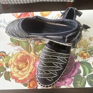 Tory Burch Blue Espadrilles Casual Comfort